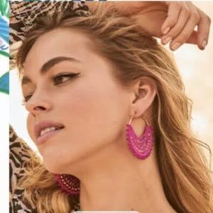 Lilly Pulitzer NWT GWP Earrings Bougainvillea Pink